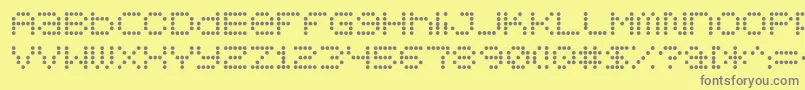 5x5 Font – Gray Fonts on Yellow Background