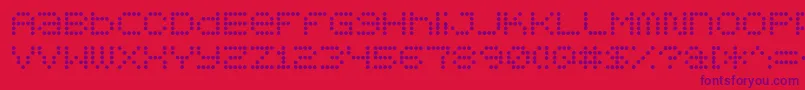 fuente 5x5 – Fuentes Moradas Sobre Fondo Rojo