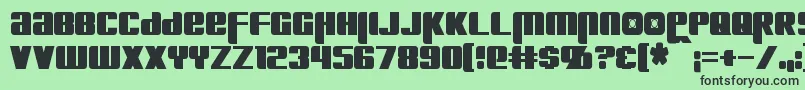 Шрифт KreonCondensed – чёрные шрифты на зелёном фоне