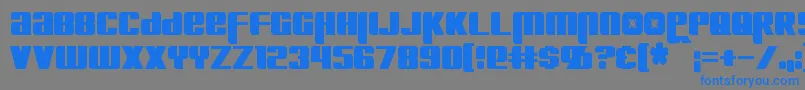 KreonCondensed Font – Blue Fonts on Gray Background