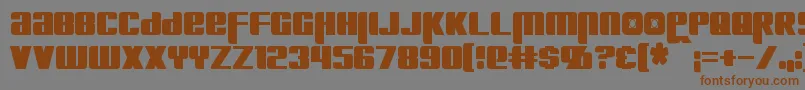 KreonCondensed Font – Brown Fonts on Gray Background