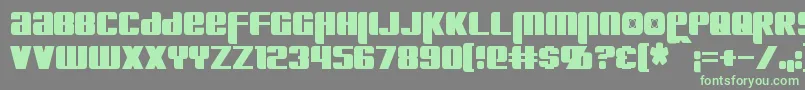 KreonCondensed Font – Green Fonts on Gray Background