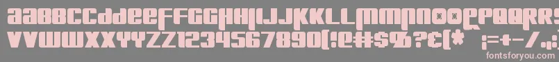 KreonCondensed Font – Pink Fonts on Gray Background