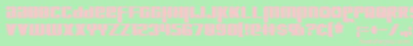 フォントKreonCondensed – 緑の背景にピンクのフォント