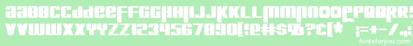 KreonCondensed Font – White Fonts on Green Background