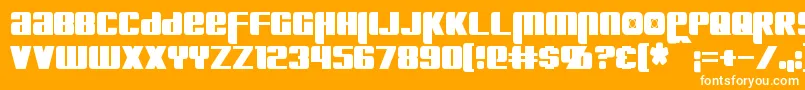 KreonCondensed Font – White Fonts on Orange Background