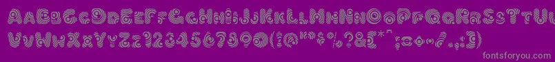 Hypmotizin Font – Gray Fonts on Purple Background