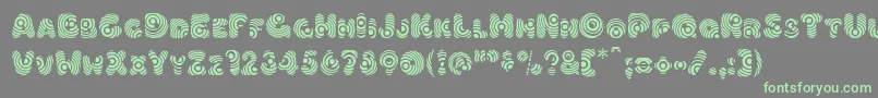 Hypmotizin Font – Green Fonts on Gray Background