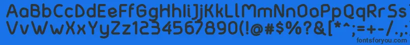 Matondobold Font – Black Fonts on Blue Background