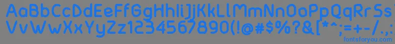 Matondobold Font – Blue Fonts on Gray Background