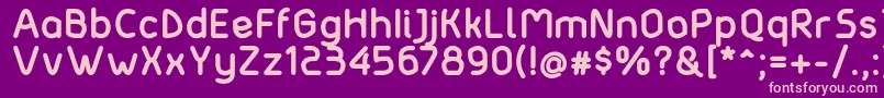 Matondobold Font – Pink Fonts on Purple Background