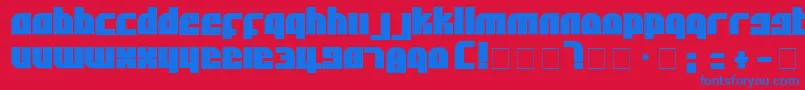 AflSolid Font – Blue Fonts on Red Background