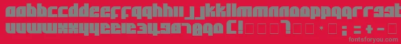 AflSolid Font – Gray Fonts on Red Background