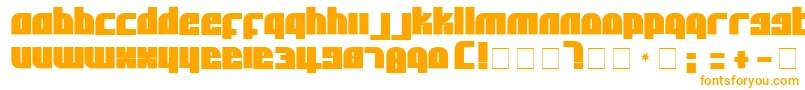Czcionka AflSolid – pomarańczowe czcionki