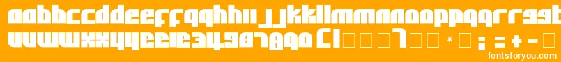 AflSolid Font – White Fonts on Orange Background