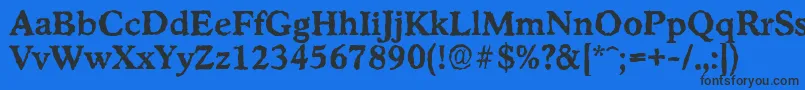 StratfordrandomBold-fontti – mustat fontit sinisellä taustalla