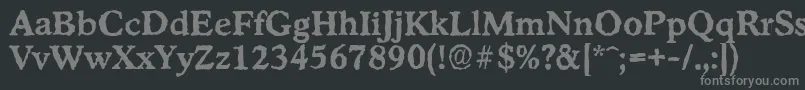 Шрифт StratfordrandomBold – серые шрифты на чёрном фоне