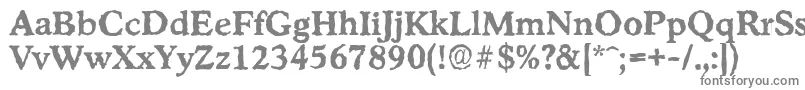 StratfordrandomBold Font – Gray Fonts on White Background