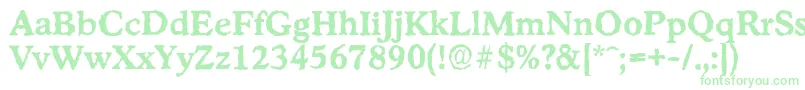 Шрифт StratfordrandomBold – зелёные шрифты