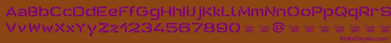 Шрифт AntarisStCf – фиолетовые шрифты на коричневом фоне