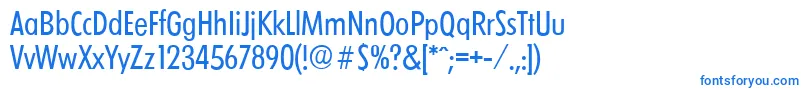 フォントLimerickcdserialRegular – 白い背景に青い文字