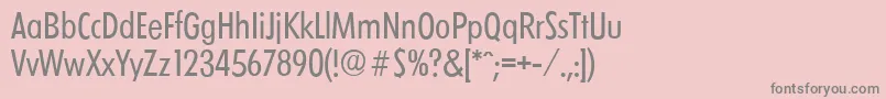 LimerickcdserialRegular Font – Gray Fonts on Pink Background