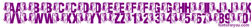 LmsKingOfTheFontJungle Font – Purple Fonts on White Background