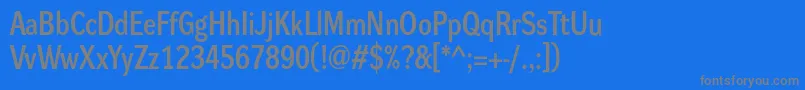 DynagrotesklmBold Font – Gray Fonts on Blue Background