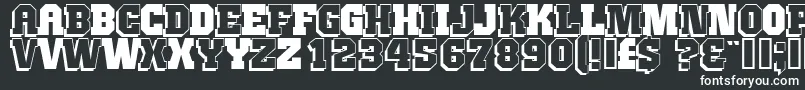 JimthorpeHigh Font – White Fonts on Black Background