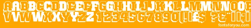 JimthorpeHigh Font – White Fonts on Orange Background