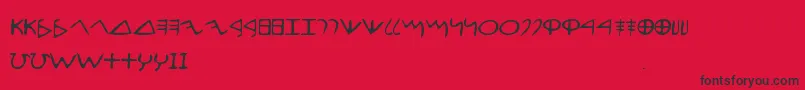 EfontlutionPart1 Font – Black Fonts on Red Background