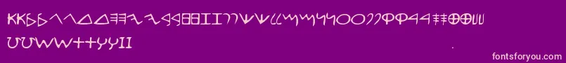 EfontlutionPart1 Font – Pink Fonts on Purple Background