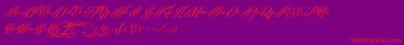 PhraellDemo Font – Red Fonts on Purple Background