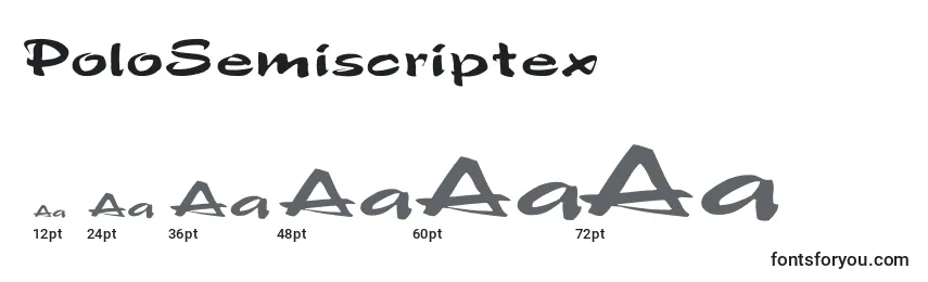 PoloSemiscriptex Font Sizes