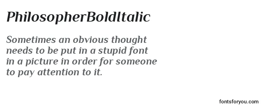 PhilosopherBoldItalic Font