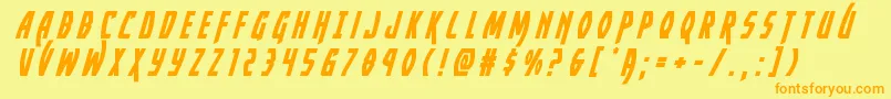 More about Yankeeclippertitleital Font Yankeeclippertitleital Font – Orange Fonts on Yellow Background
