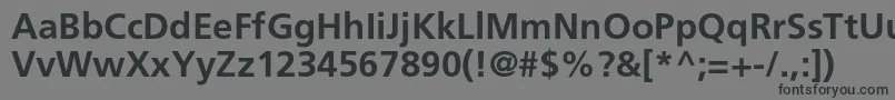 AgforeignerlightcBold Font – Black Fonts on Gray Background