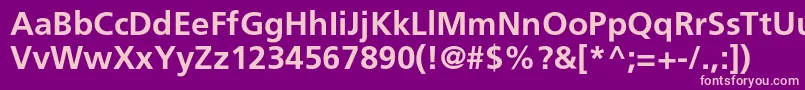 AgforeignerlightcBold Font – Pink Fonts on Purple Background