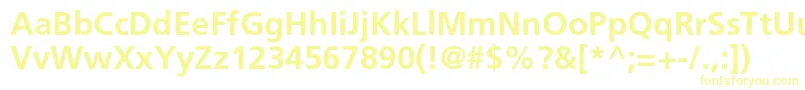 Czcionka AgforeignerlightcBold – żółte czcionki