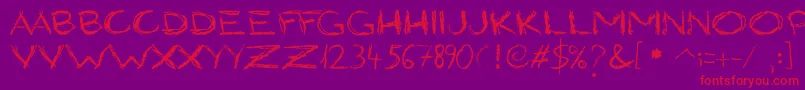 En savoir plus sur la police GrungyStyle Police GrungyStyle – polices rouges sur fond violet