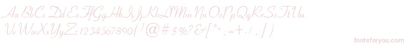 Шрифт Cyrillicribbon – розовые шрифты на белом фоне