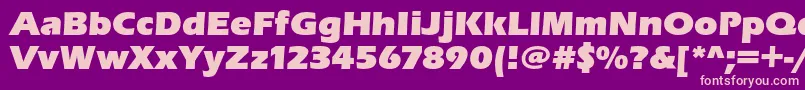 Erasultrac Font – Pink Fonts on Purple Background