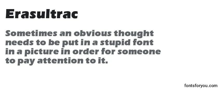 Review of the Erasultrac Font