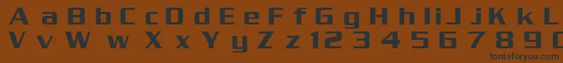 DgSerpentine Font – Black Fonts on Brown Background