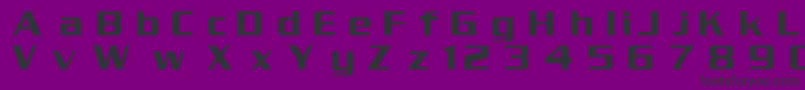 フォントDgSerpentine – 紫の背景に黒い文字