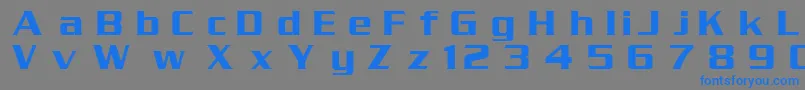 DgSerpentine Font – Blue Fonts on Gray Background