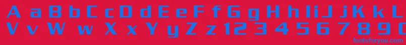 DgSerpentine-fontti – siniset fontit punaisella taustalla