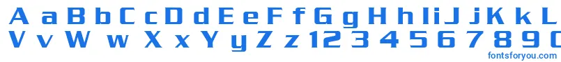 Шрифт DgSerpentine – синие шрифты на белом фоне