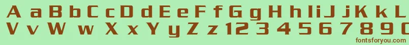 Шрифт DgSerpentine – коричневые шрифты на зелёном фоне