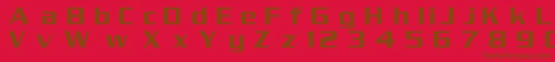 DgSerpentine-fontti – ruskeat fontit punaisella taustalla